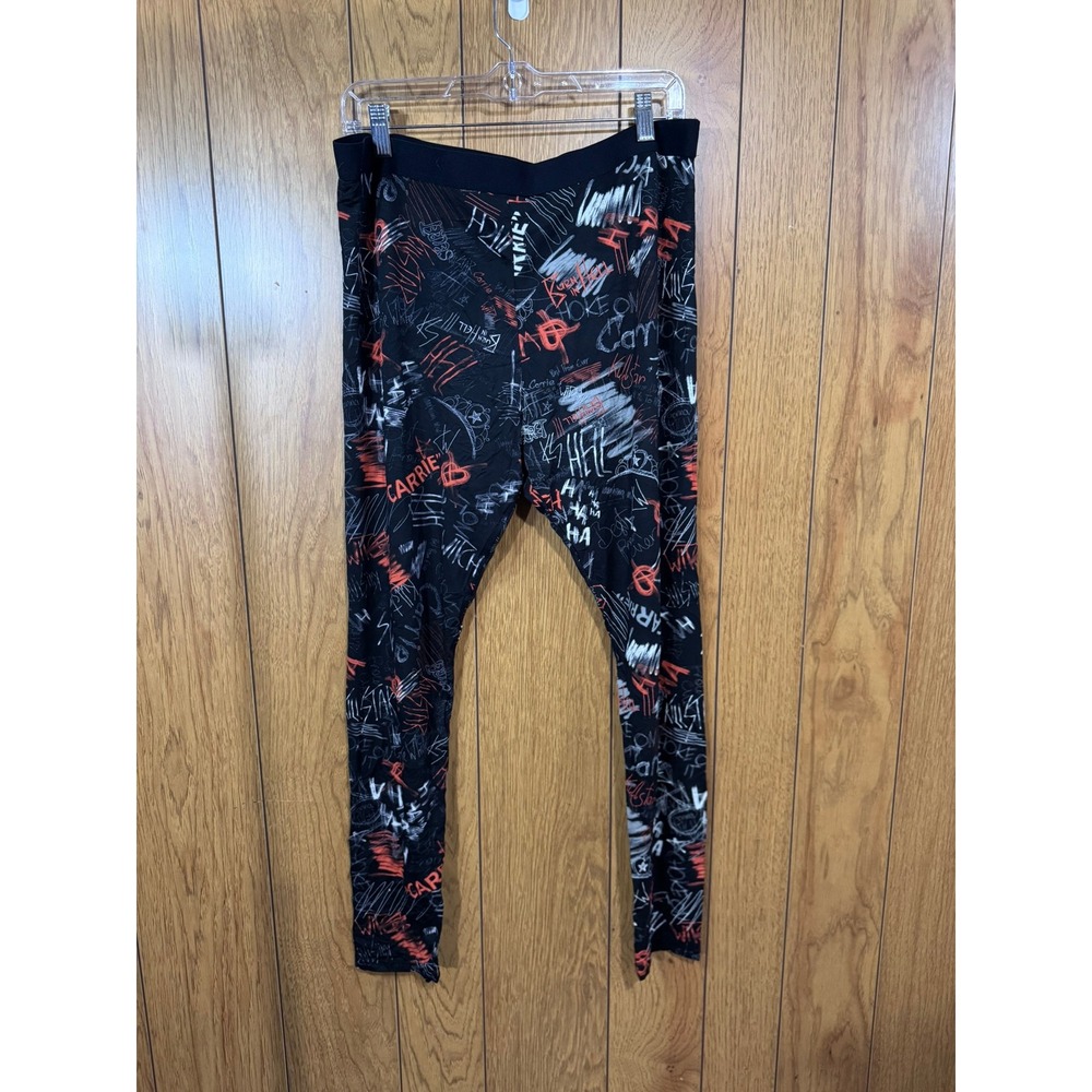 Killstar x Carrie Horror Movie Graffiti Print Leggings Plus XXL NWT